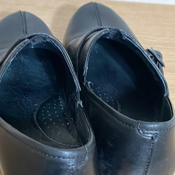 Dansko Women's Western Clogs Sz 6 Black Leather Button Professional Work Shoes - Picture 6 of 16